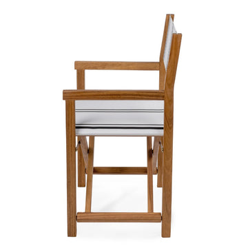 Cukor Classic Vintage Outdoor Acacia Wood Folding Director Chair with Canvas Seat